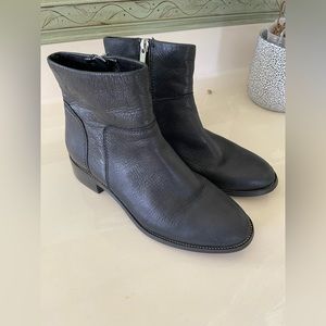 Franco Sarto Black Leather Booties - Size 6.5